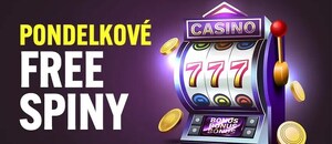 Pondelkové free spiny a bonusy 9. 6. 2025